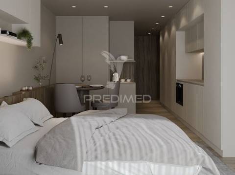 Apartamento t0 com terraço privativo no empreendimento acrescentar residence