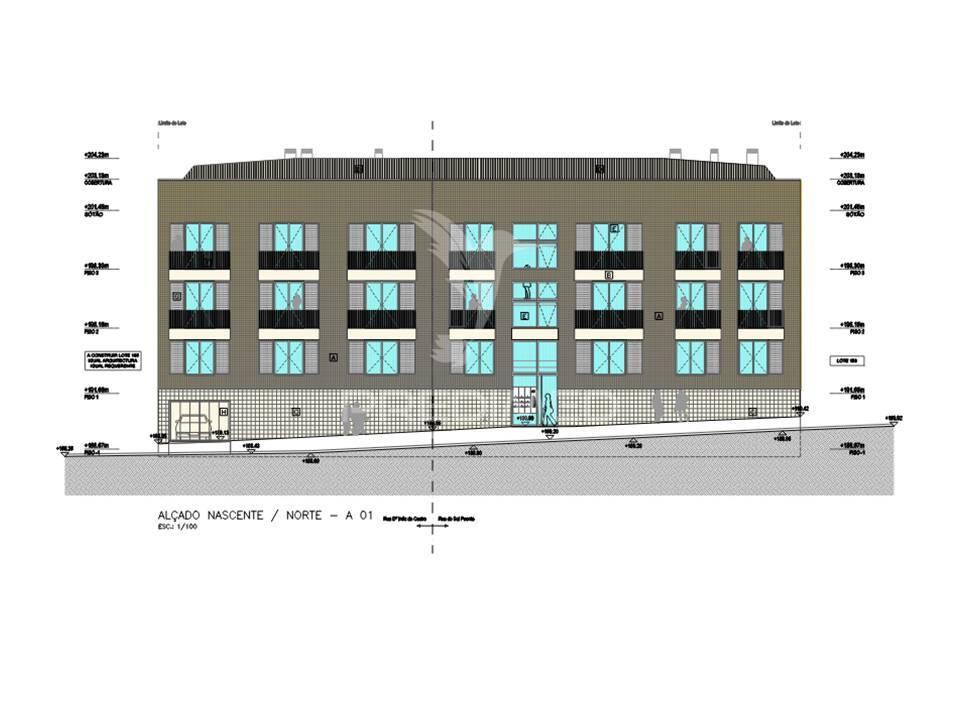 Terreno urbano projeto aprovado prédio residencial, ramada