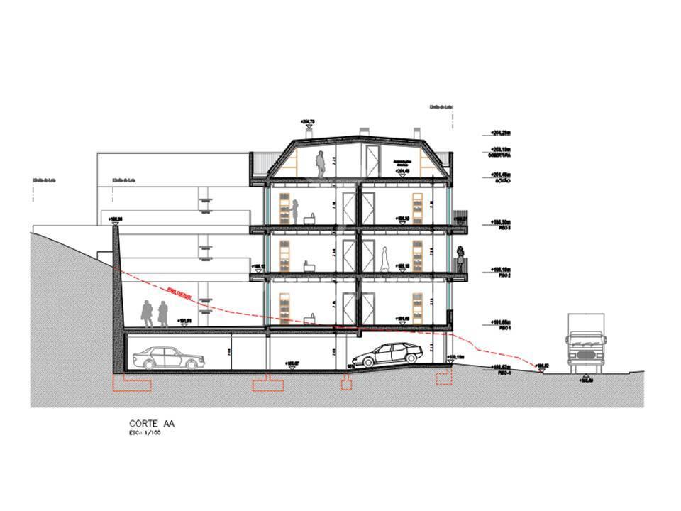 Terreno urbano projeto aprovado prédio residencial, ramada