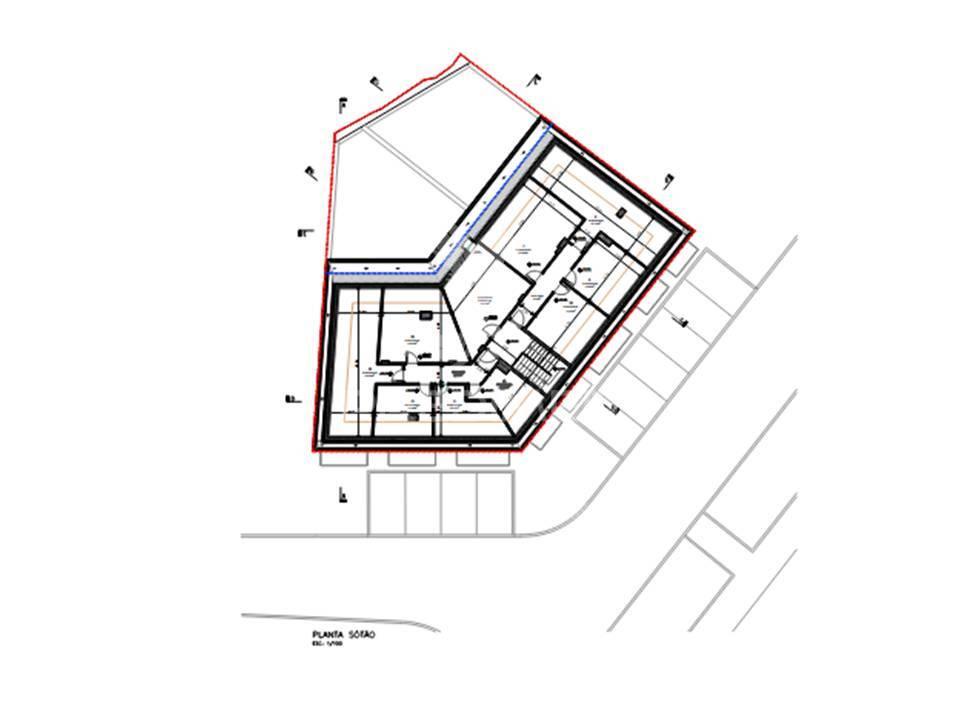 Terreno urbano projeto aprovado prédio residencial, ramada