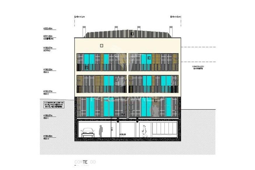 Terreno urbano projeto aprovado prédio residencial, ramada