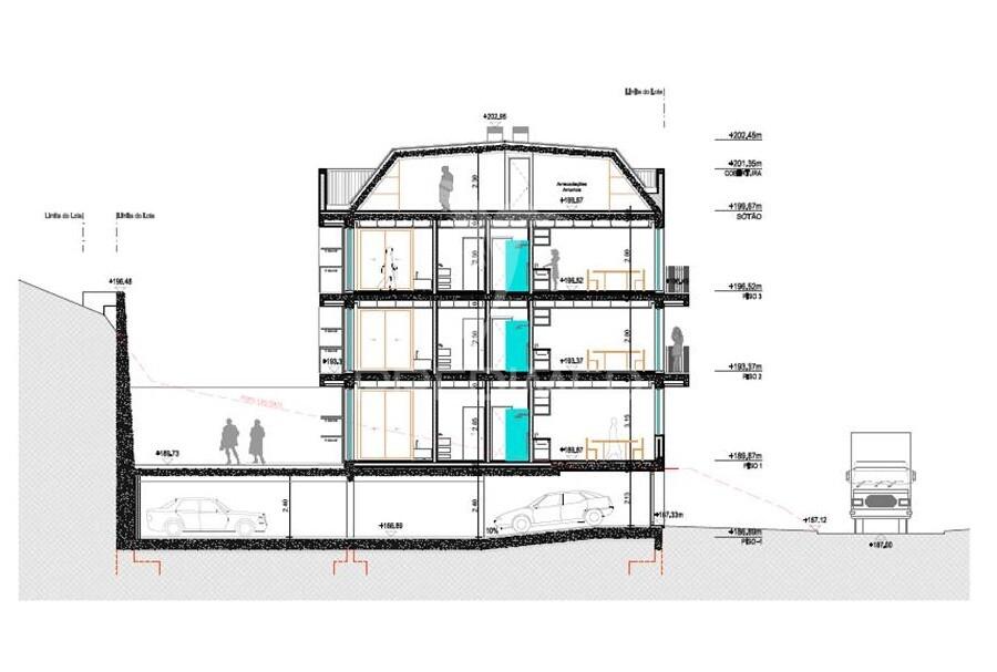 Terreno urbano projeto aprovado prédio residencial, ramada