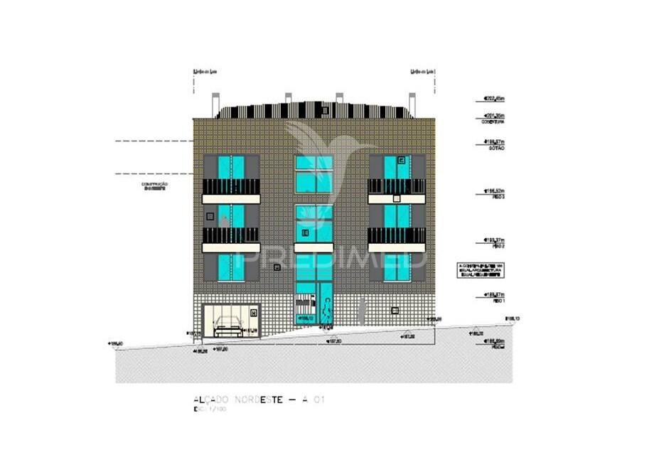 Terreno urbano projeto aprovado prédio residencial, ramada