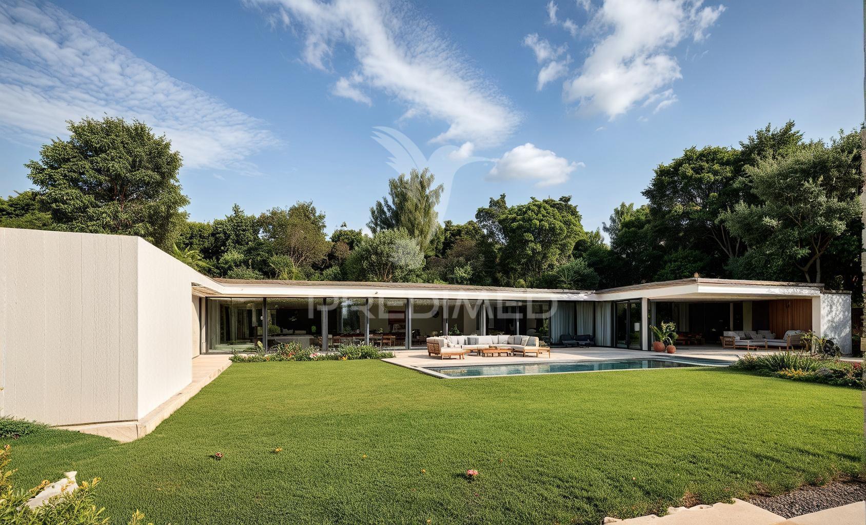 Moradia v4, em construção com piscina, constância.