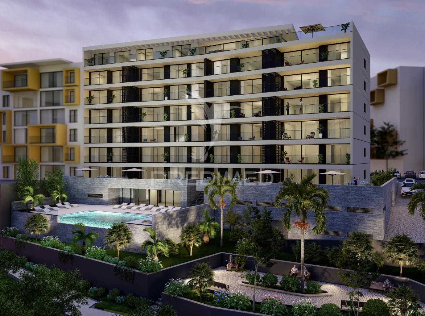 Penthouse t4 luxuoso amplo piscina privada e vista mar