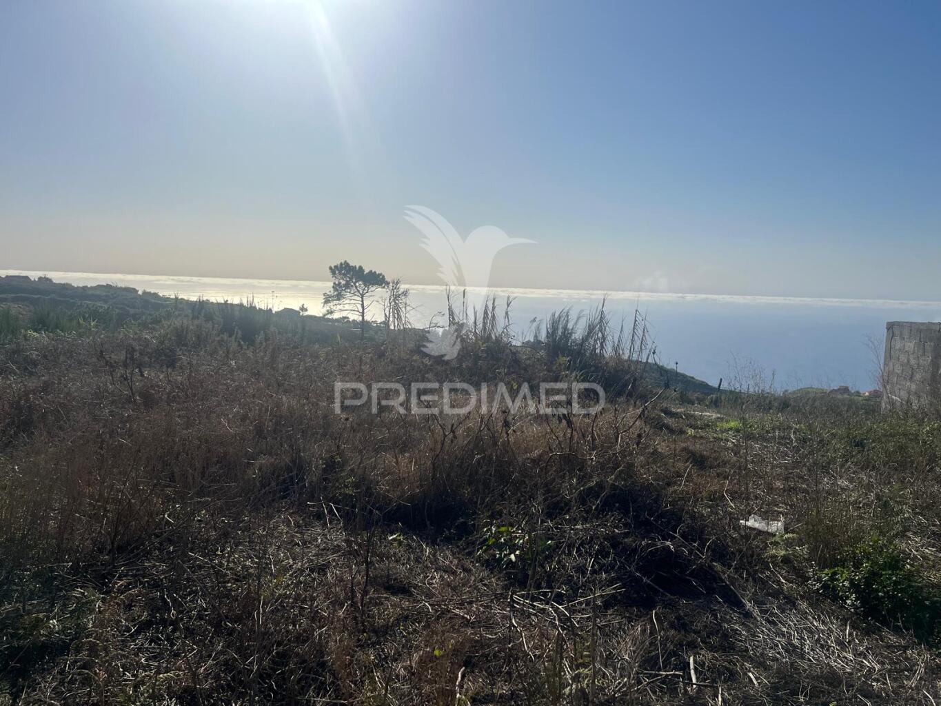 Moradia em ruinas e terreno (1.500m2) plano e vista mar na  ponta do pargo perto do campo de golfe