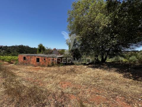 Terreno com ruína e vista deslumbrante sobre o vale.
