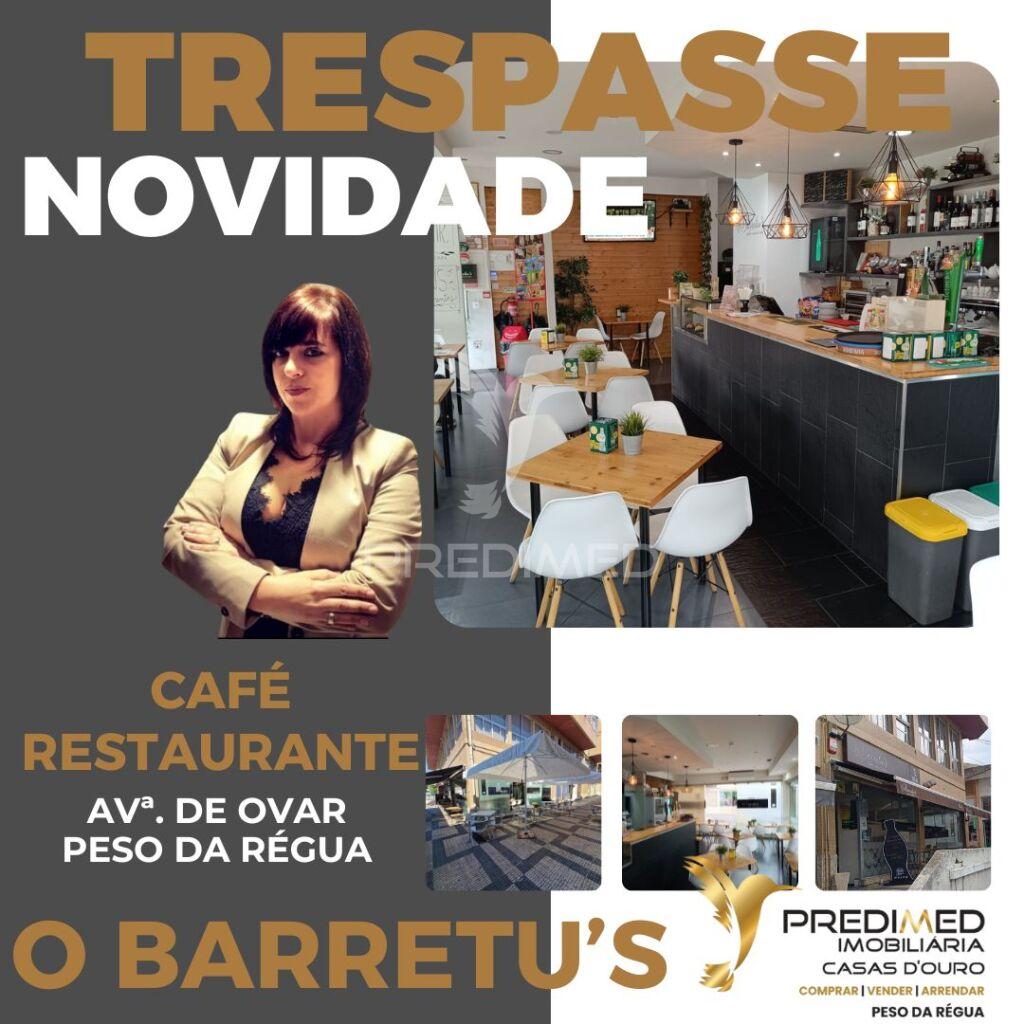 Trespasse de café- restaurante o barretu’s no centro da cidade
