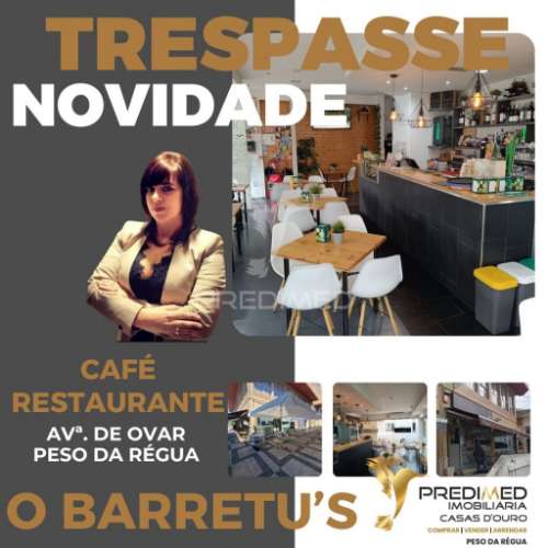 Trespasse de café- restaurante o barretu’s no centro da cidade