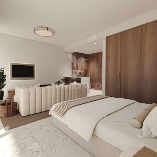 Fantástico apartamento t0 no exclusivo empreendimento the court em carveiro