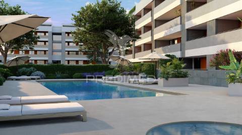 Apartamento t2 de luxo 133,60m2 - com piscina - em lagos