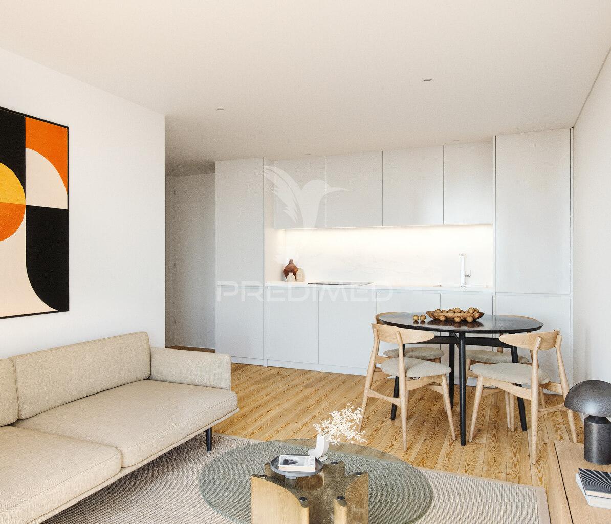 T1 novo com garagem e varanda | sky living – junto ao gaia shopping