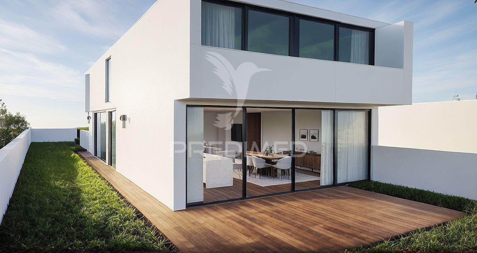 Moradia t4 nova - fase final de construção