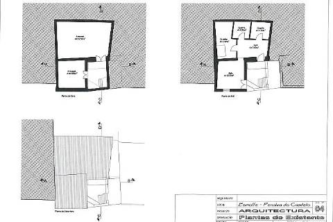 Casa antiga, para reconstrução, com projeto aprovado