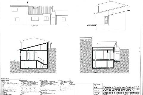 Casa antiga, para reconstrução, com projeto aprovado