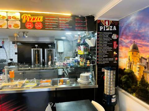 Trespasse/arrendamento, kebab, pizzaria e churrasqueira no centro da amadora.