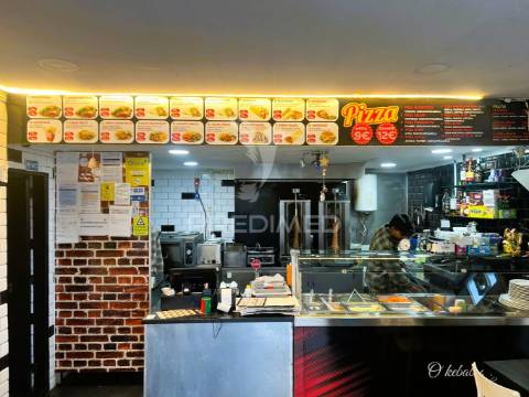 Trespasse/arrendamento, kebab e pizzaria  no centro da amadora.