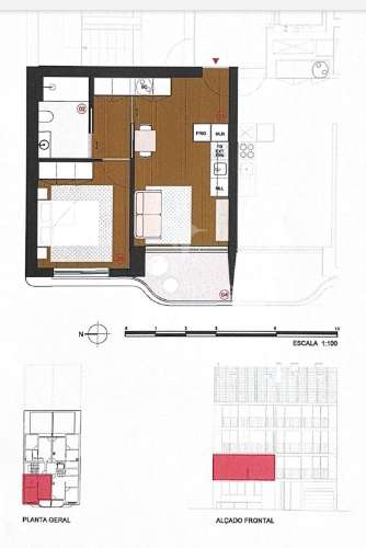 Charmoso apartamento t1 em  matosinhos sul
