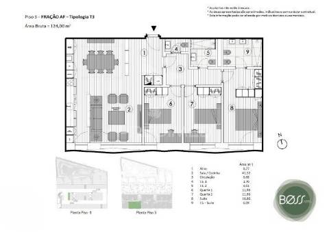 Apartamento t3 à venda no boss gardens