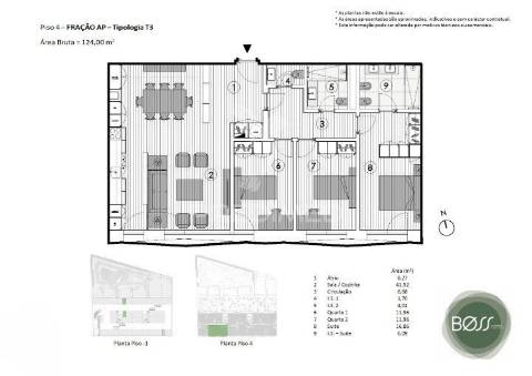 Apartamento t3 à venda no boss gardens