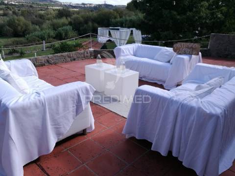 Quinta para eventos, com moradia t3, junto ao tejo em alvega