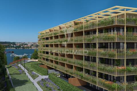 Apartamento t1, no edifício marina douro 2 em canidelo