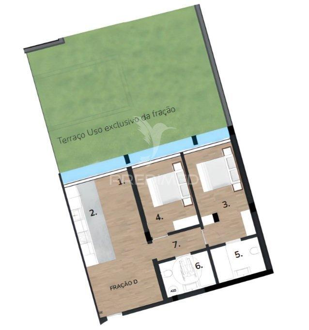 Apartamento t2 com terraço em sines