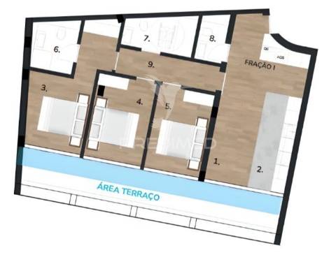 Apartamento t3 com terraço em sines