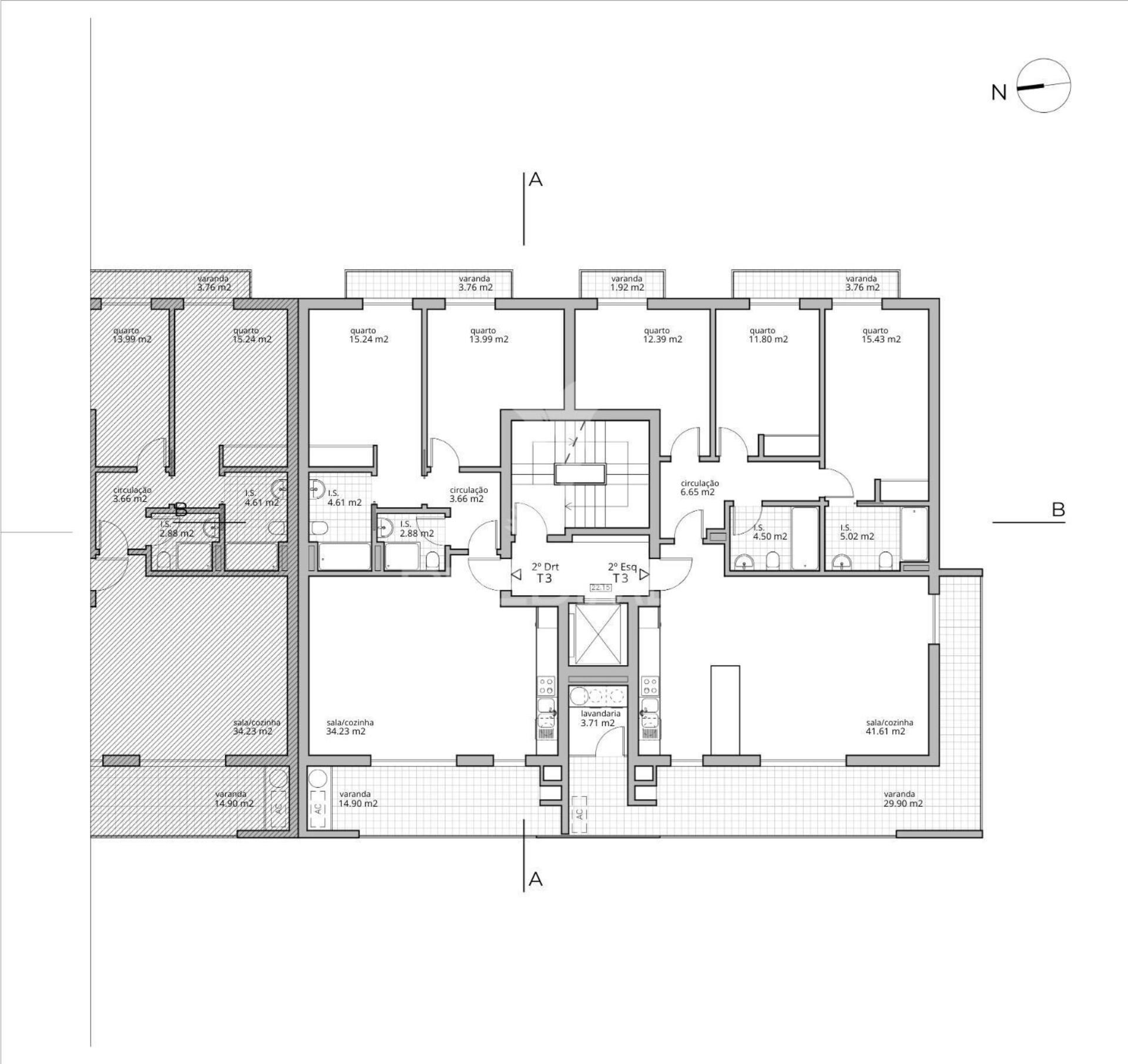 Apartamento t2 em construção com vista jardim ,esteval novo, montijo.
