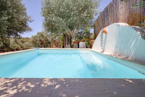 Moradia térrea com quintal e piscina em são pedro da gafanhoeira - arraiolos!