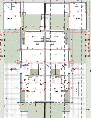 Projeto para construção de moradia geminada t3 com piscina – pinhal do general