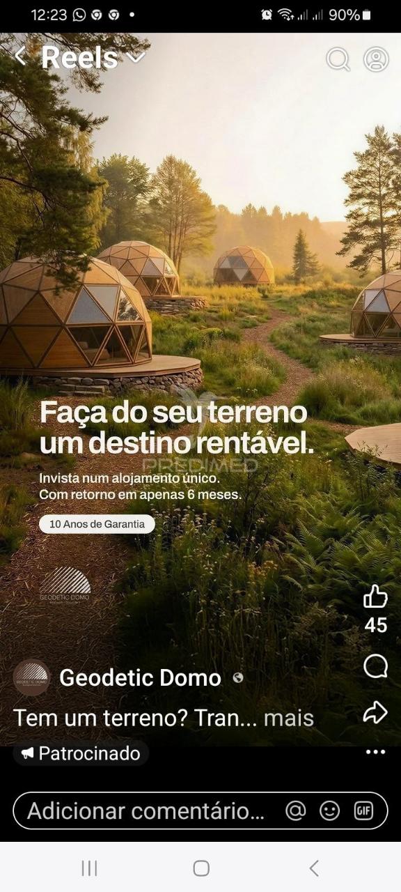 Terreno com 3000 m2 em cambelas - vista mar