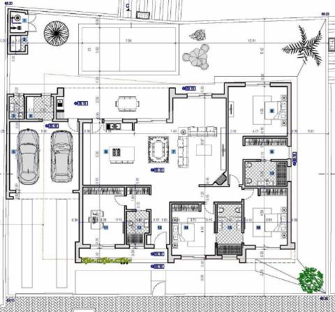 Moradia isolada térreat4, c/piscina e garagem, em azeitão