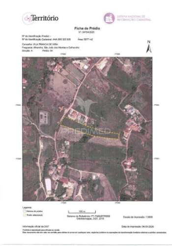 Terreno com parte urbana a 4 km de vila franca de xira