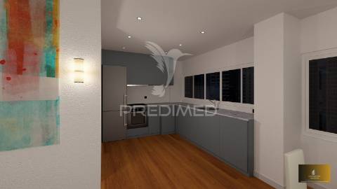 T2 totalmente remodelado | 8º andar com vista desafogada