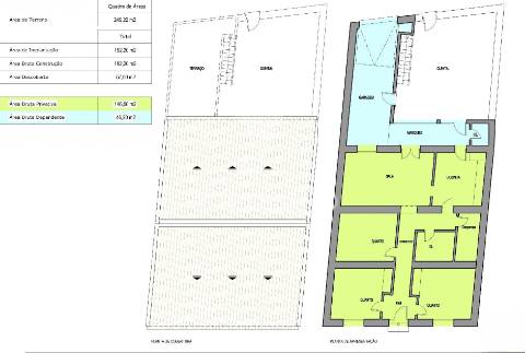 Moradia t3 com quintal e garagem em castro verde.