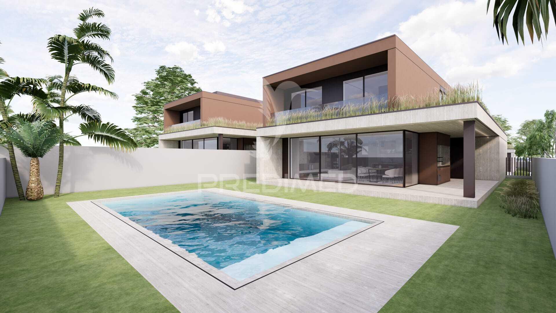 Moradia individual t3 + escritório - lago, amares (nova)