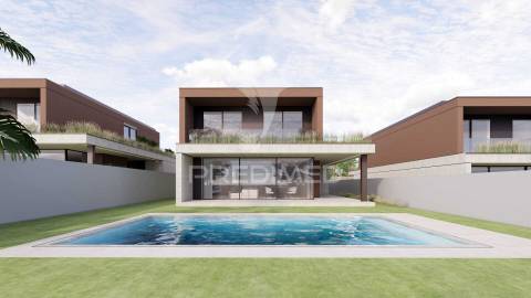 Moradia individual t3 + escritório - lago, amares (nova)