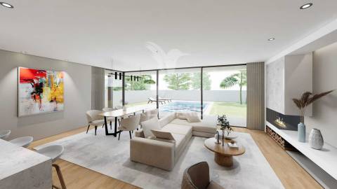 Moradia individual t3 + escritório - lago, amares (nova)