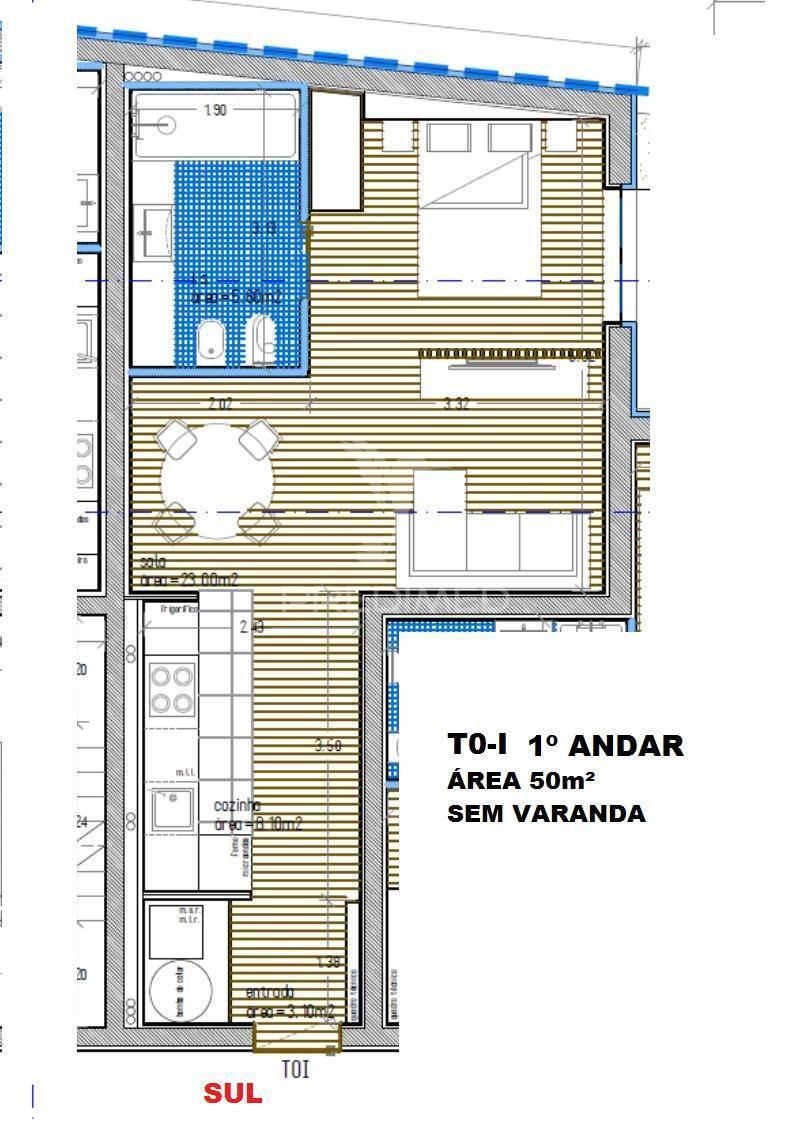 Estúdio t0 - em fase final de construção