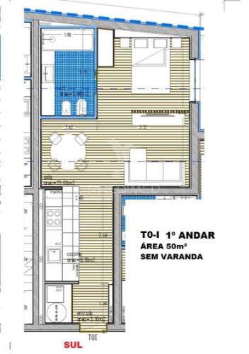 Estúdio t0 - em fase final de construção