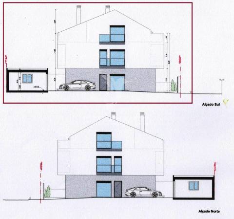 Moradia geminada t3, c/garagem, na quinta do conde