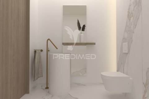 Moradias em construção de arquitetura escandinava em condomínio privado – fátima