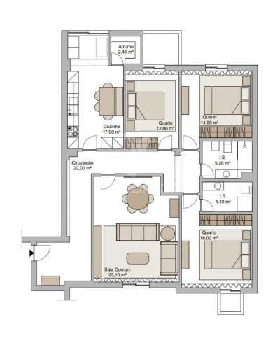 Apartamento t3 remodelado no centro da vila de ancede – baião