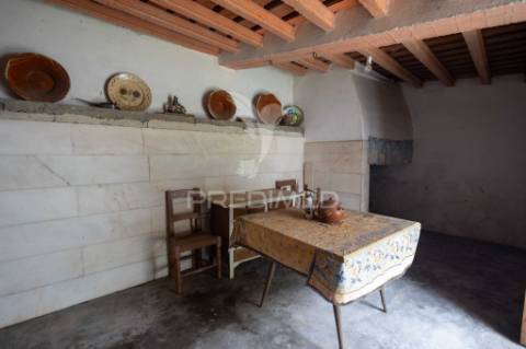 Moradia típica alentejana t2 + t2 com pomar no centro do alandroal com 2.659 m2