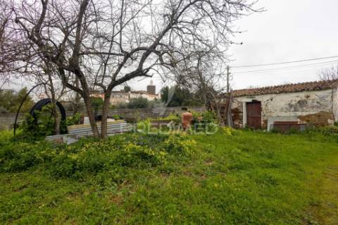 Moradia típica alentejana t2 + t2 com pomar no centro do alandroal com 2.659 m2