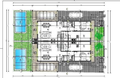 Moradia t4 geminada com piscina