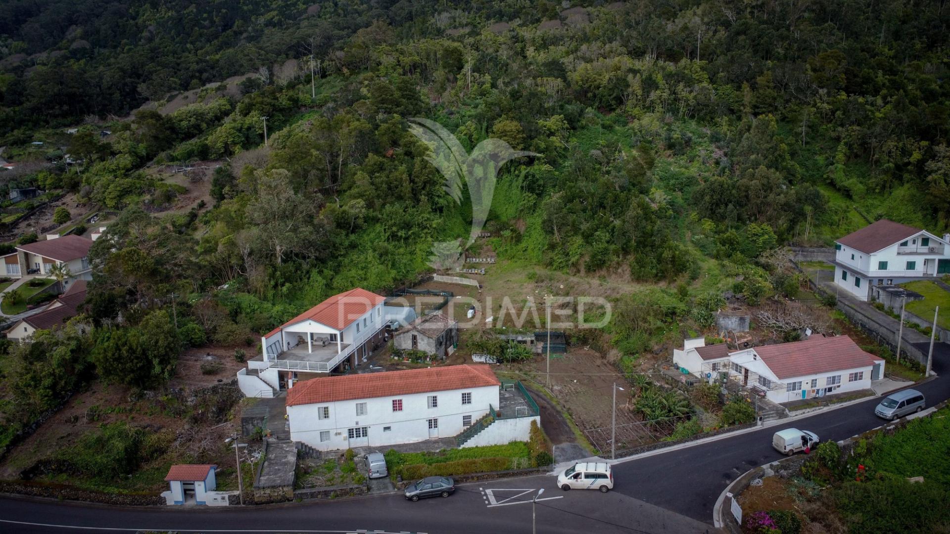 Bloco de 4 apartamentos com terreno de 12.232 m² e ruína – excelente oportunidade de investimento na urzelina