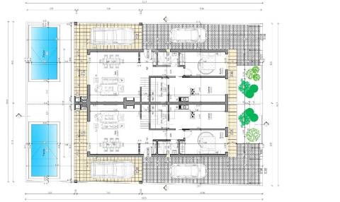 Moradia geminada com piscina e garagem ,fernão ferro.
