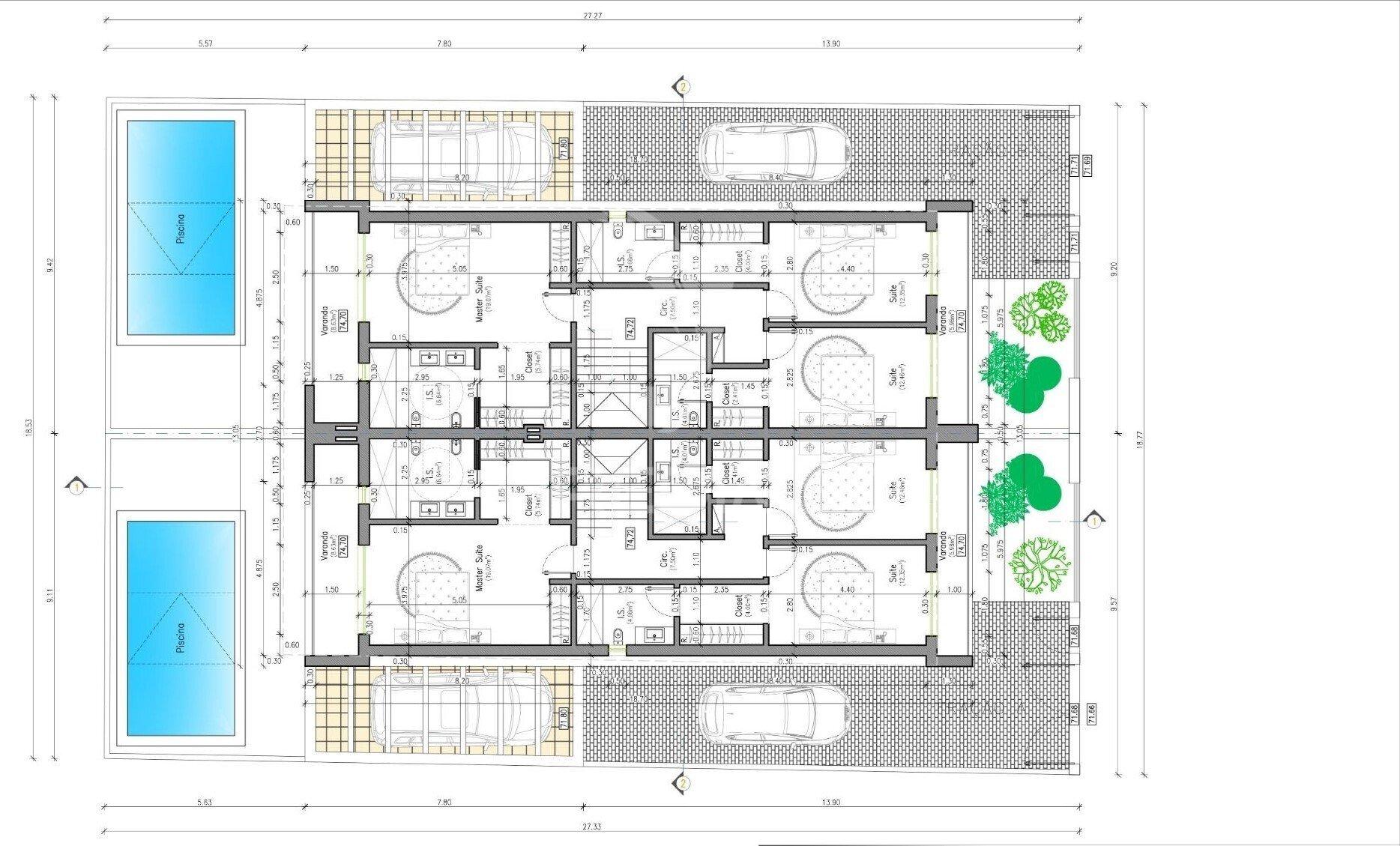Moradia geminada com piscina e garagem ,fernão ferro.